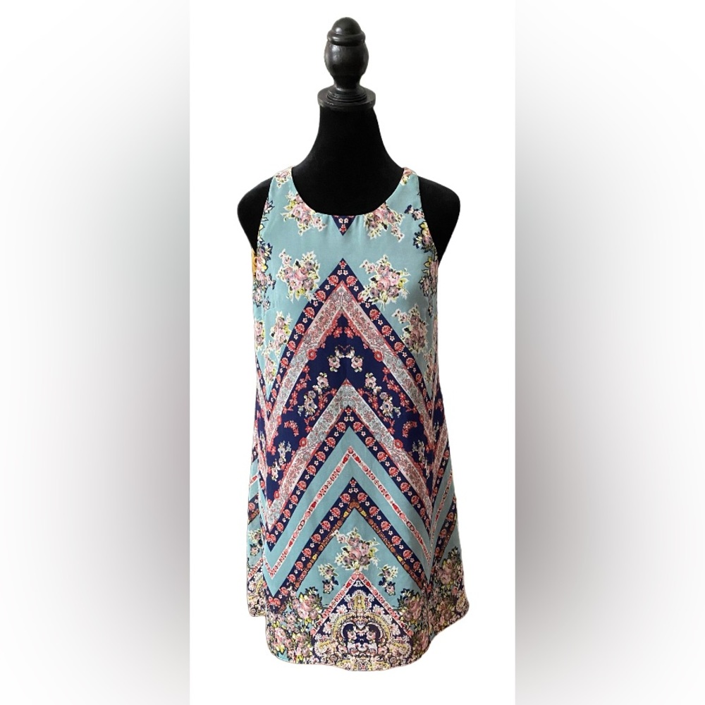 A. Byer: Mixed Pattern Western Boho Dress